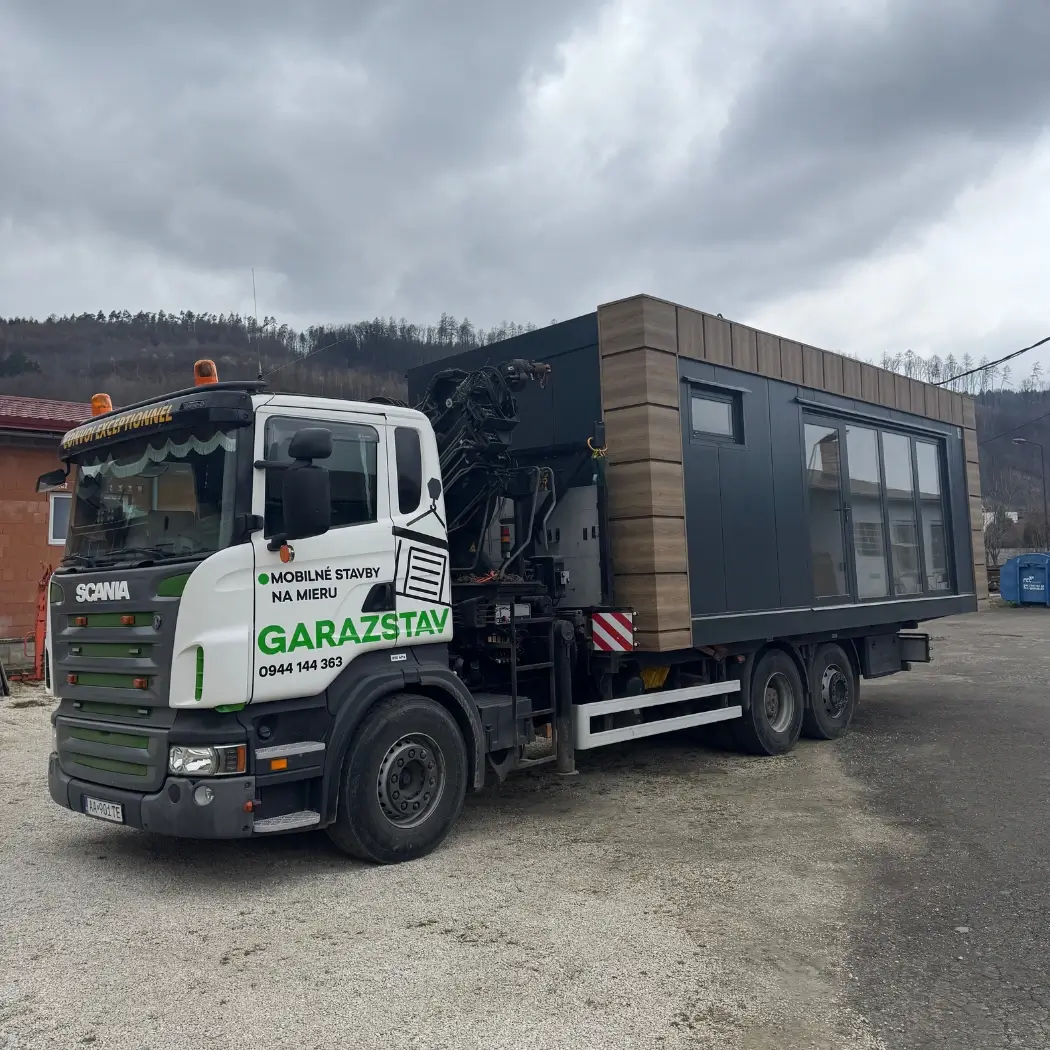 preprava naloženej mobilnej stavby